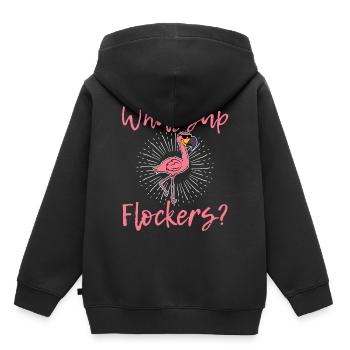 Lunettes de soleil Flock Summer Vacation Droits - Sweat Premium à capuche enfant bio - noir - Dos - AI Model Kid Male (0cm)