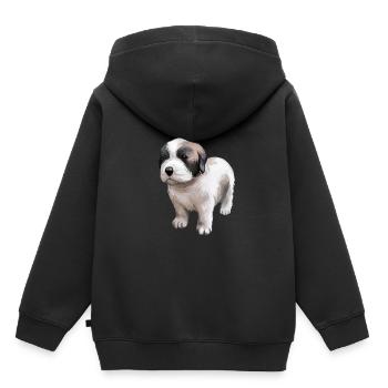 Moscow Watchdog Dog Watercolor Sketch Illustration - Kids Premium Organic Hoodie - black - Back - AI Model Kid Male (0cm)