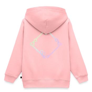 Colorful ornamental frames - Kids Premium Organic Hoodie - rose - Back - AI Model Kid Female (0cm)