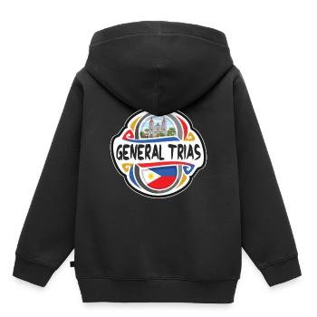 General Trias Philippinen Flagge Reise Souvenir Bad - Kinder Premium Organic Hoodie - Schwarz - Hinten - AI Model Kid Male (0cm)