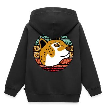 Jaguar - Kinder Premium Organic Hoodie - Schwarz - Hinten - AI Model Kid Male (0cm)