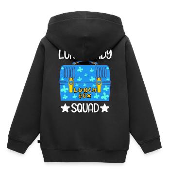 Emballage alimentaire Repas Cuisine Cuisine Plat - Sweat Premium à capuche enfant bio - noir - Dos - AI Model Kid Male (0cm)