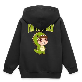 Celebration Candle Birthday Cake Collection Ich bin - Kinder Premium Organic Hoodie - Schwarz - Hinten - AI Model Kid Male (0cm)
