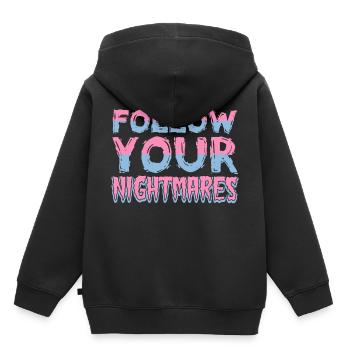 Suits vos cauchemars Designs de T-shirts - Sweat Premium à capuche enfant bio - noir - Dos - AI Model Kid Male (0cm)