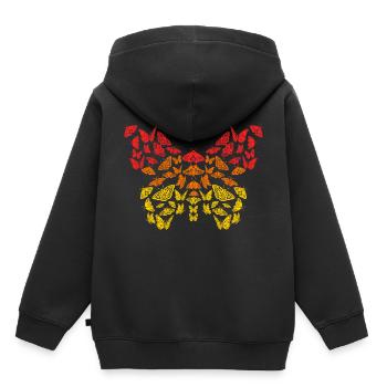 High heels for butterfly lovers and design - Sweat Premium à capuche enfant bio - noir - Dos - AI Model Kid Male (0cm)