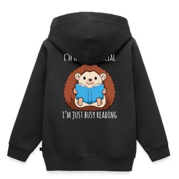 Süßes Tier-Tee für Tierliebhaber Für alle, die - Kinder Premium Organic Hoodie - Schwarz - Hinten - AI Model Kid Male (0cm)