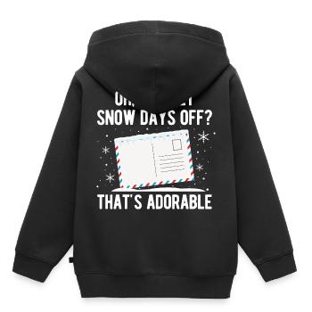 Briefträger Und Paket-Zusteller Für Postboten - Kinder Premium Organic Hoodie - Schwarz - Hinten - AI Model Kid Male (0cm)