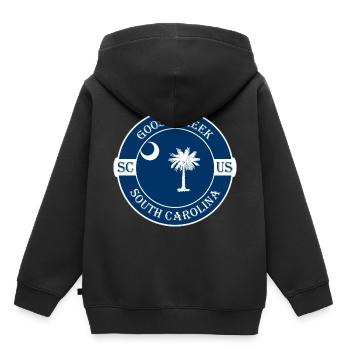 Goose Creek South Carolina Flag USA Souvenir - Kids Premium Organic Hoodie - black - Back - AI Model Kid Male (0cm)