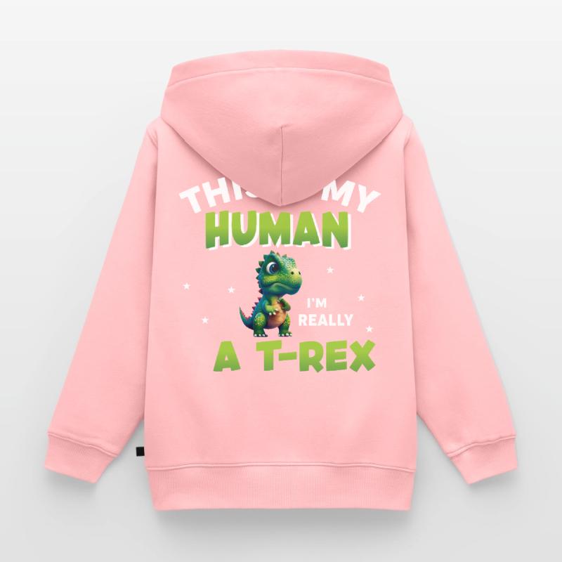 Eigentlich bin ich ein T-Rex Kinder Premium Organic Hoodie