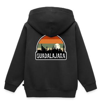 Guadalajara Mexico Flag Skyline Travel Souvenir - Kids Premium Organic Hoodie - black - Back - AI Model Kid Male (0cm)