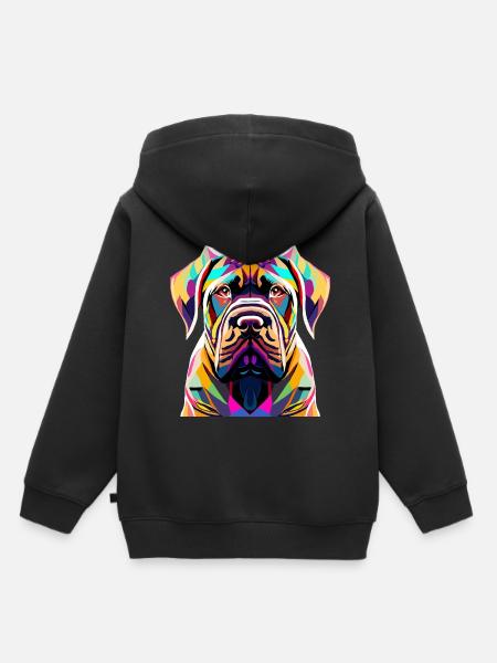 Carne Corso - Kinder Premium Organic Hoodie - Schwarz