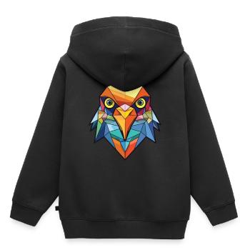 Cuckoo Colorful Watercolor Animal Pet Illustration - Kids Premium Organic Hoodie - black - Back - AI Model Kid Male (0cm)