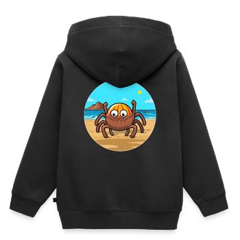 Spider Watercolor Cartoon Kawaii Clipart Animal - Kids Premium Organic Hoodie - black - Back - AI Model Kid Male (0cm)