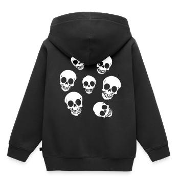 Laughing Skulls - Kids Premium Organic Hoodie - black - Back - AI Model Kid Male (0cm)
