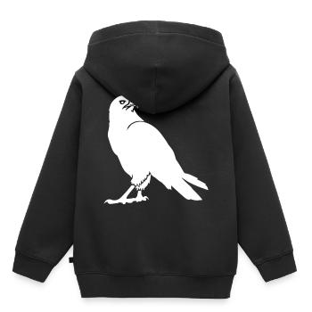 faune, aigle, buse, faune, oiseaux, oiseau, zoo - Sweat Premium à capuche enfant bio - noir - Dos - AI Model Kid Male (0cm)