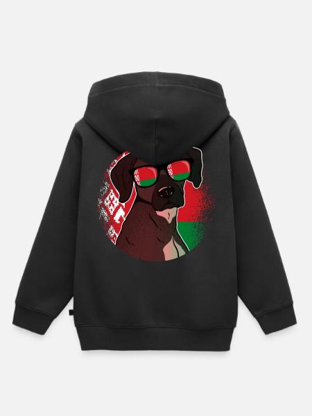 Weißrussland - Kinder Premium Organic Hoodie - Schwarz