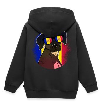 Andorra - Kids Premium Organic Hoodie - black - Back - AI Model Kid Male (0cm)
