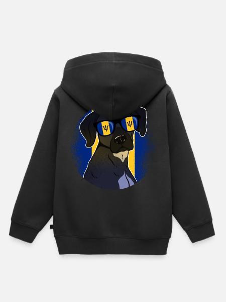 Barbados - Kinder Premium Organic Hoodie - Schwarz