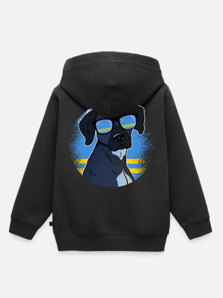 Aruba - Kinder Premium Organic Hoodie - Schwarz