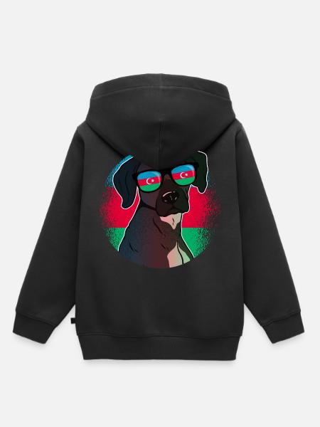 Aserbaidschan - Kinder Premium Organic Hoodie - Schwarz
