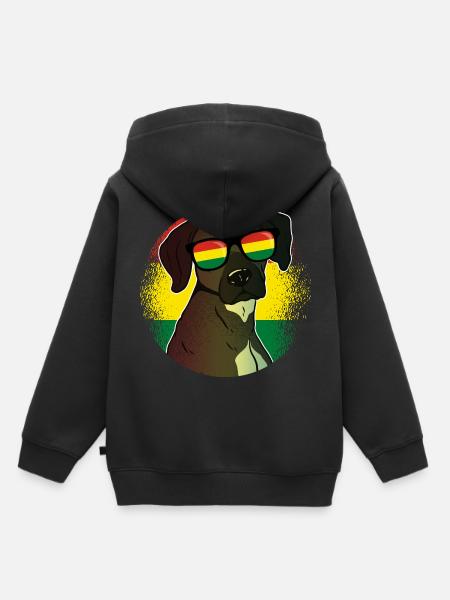 Bolivien - Kinder Premium Organic Hoodie - Schwarz