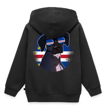 Kap Verde - Kinder Premium Organic Hoodie - Schwarz - Hinten - AI Model Kid Male (0cm)