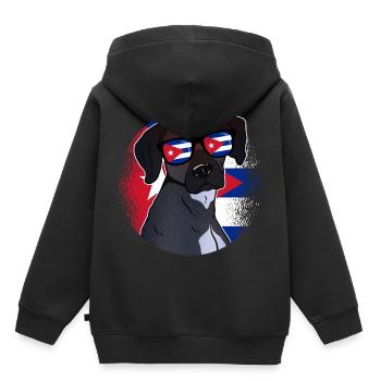 Cuba - Sweat Premium à capuche enfant bio - noir - Dos - AI Model Kid Male (0cm)