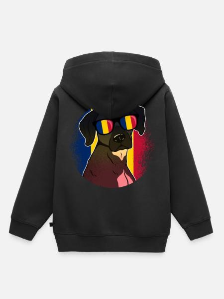 Tschad - Kinder Premium Organic Hoodie - Schwarz