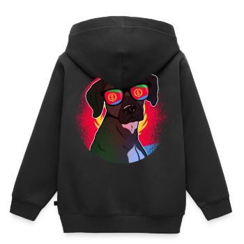 Eritrea - Kinder Premium Organic Hoodie - Schwarz - Hinten - AI Model Kid Male (0cm)