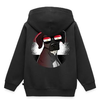 Egypt - Kids Premium Organic Hoodie - black - Back - AI Model Kid Male (0cm)