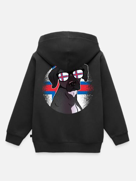 Färöer Inseln - Kinder Premium Organic Hoodie - Schwarz