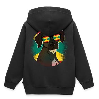 Grenade - Sweat Premium à capuche enfant bio - noir - Dos - AI Model Kid Male (0cm)
