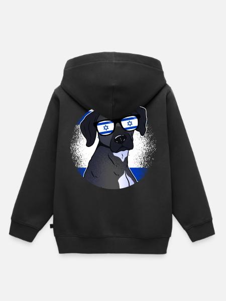 Israel - Kinder Premium Organic Hoodie - Schwarz