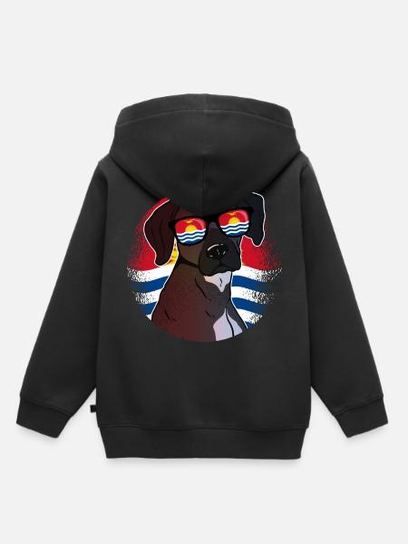 Kiribati - Kinder Premium Organic Hoodie - Schwarz