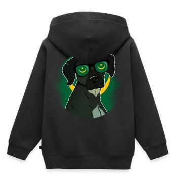 Mauritanie - Sweat Premium à capuche enfant bio - noir - Dos - AI Model Kid Male (0cm)