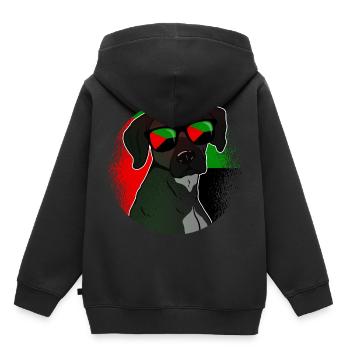 Martinique - Sweat Premium à capuche enfant bio - noir - Dos - AI Model Kid Male (0cm)