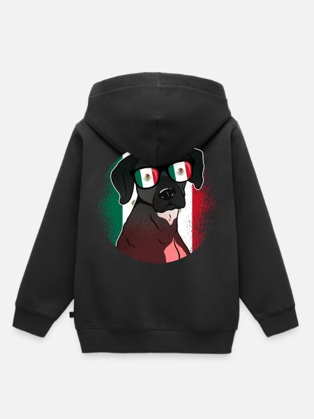 Mexiko - Kinder Premium Organic Hoodie - Schwarz