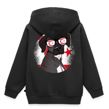 Noord-Cyprus - Kinder Premium hoodie biologisch - zwart - Achter - AI Model Kid Male (0cm)