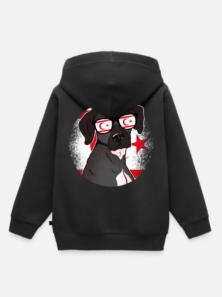 Nordzypern - Kinder Premium Organic Hoodie - Schwarz