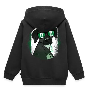 Île Norfolk - Sweat Premium à capuche enfant bio - noir - Dos - AI Model Kid Male (0cm)