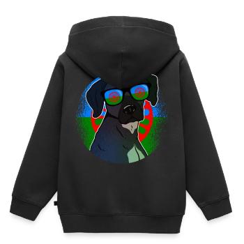 Roma - Kids Premium Organic Hoodie - black - Back - AI Model Kid Male (0cm)
