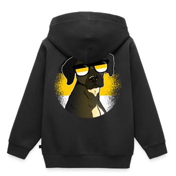 Russisches Kaiserreich - Kinder Premium Organic Hoodie - Schwarz - Hinten - AI Model Kid Male (0cm)