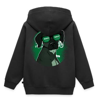Arabie Saoudite - Sweat Premium à capuche enfant bio - noir - Dos - AI Model Kid Male (0cm)