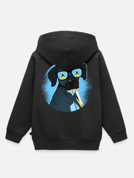 St. Lucia - Kinder Premium Organic Hoodie - Schwarz