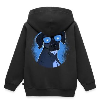 Somalia - Kinder Premium Organic Hoodie - Schwarz - Hinten - AI Model Kid Male (0cm)