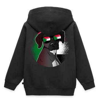 Sudan - Kids Premium Organic Hoodie - black - Back - AI Model Kid Male (0cm)