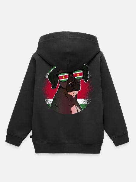 Suriname - Kinder Premium Organic Hoodie - Schwarz