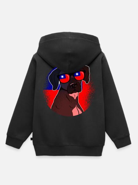 Taiwan - Kinder Premium Organic Hoodie - Schwarz