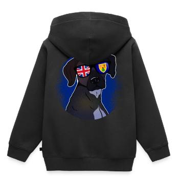 Turks und Caicosinseln - Kinder Premium Organic Hoodie - Schwarz - Hinten - AI Model Kid Male (0cm)