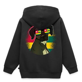 Togo - Sweat Premium à capuche enfant bio - noir - Dos - AI Model Kid Male (0cm)